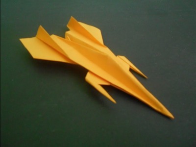 Origami Plane - How To Make Paper Airplane - Paper Jet Fighter For Kids