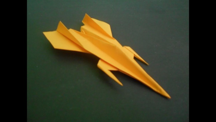 Origami Plane - How To Make Paper Airplane - Paper Jet Fighter For Kids