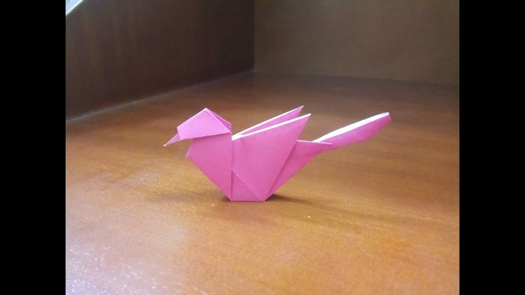Origami small bird easy - bird tutorial
