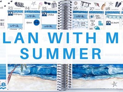 Plan With Me : Summer. Erin Condren Life Planner