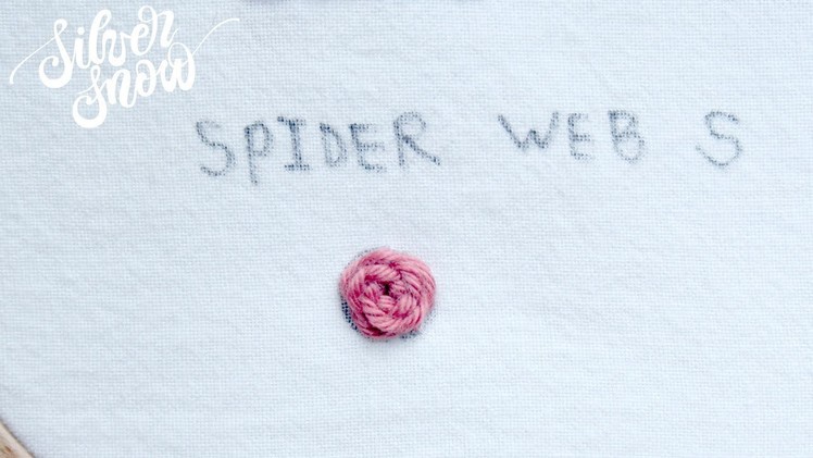 [프랑스 자수] 스파이더 웹 스티치 Spider web stitch, hand embroidery stitch tutorial