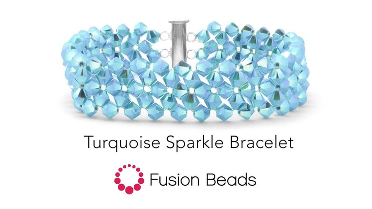 Use RAW Make the In the Turquoise Sparkle Bracelet by Fusion Beads