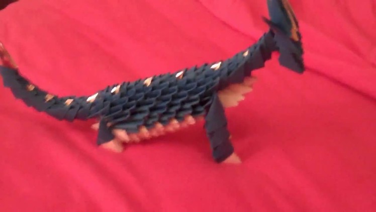 3d origami dragon prototype