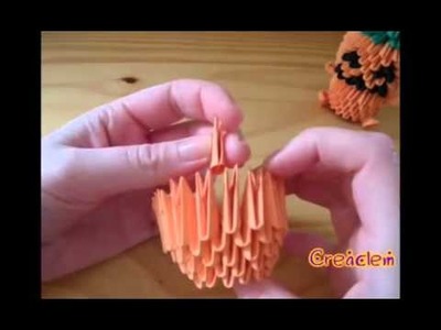3D origami pumpkin part 1 of 2