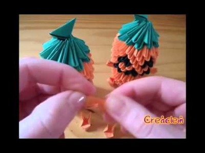 3D origami pumpkin part 2 of 2