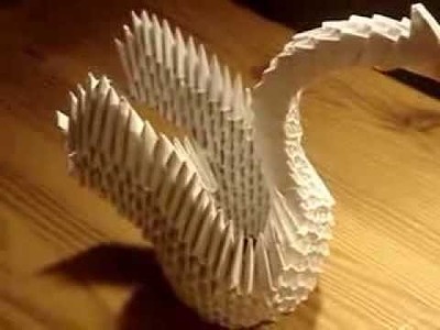 3D Origami - The Finished Swan