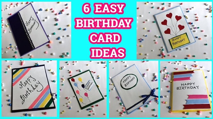 6 Easy Birthday Card Ideas By Sangitaa Rawat