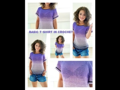 Basic T-shirt in Crochet