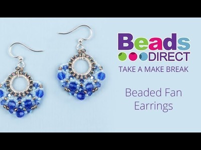 Beaded Fan Earrings | Take a Make Break with Sarah Millsop