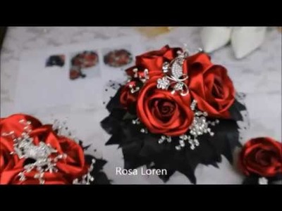 Black and Red Bouquets from Rosa Loren