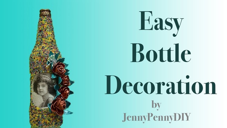 Bottle decorating ideas|Bottle Decoration|Bottle art|Bottle Transfomation|vintage girl|bottle craft