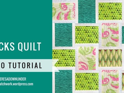 Bricks quilt video tutorial - easy quilting for begineers