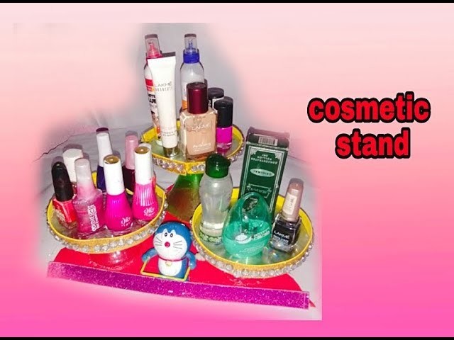 Cosmetic stand  old CD and plastic bottle  || organizer using old CD || multiple rack