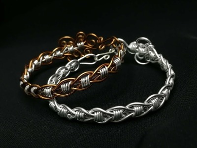 DIY Elegant Simple Twisted Unisex Bracelet | Wire Jewelry Tutorial #9 | by KIÁ