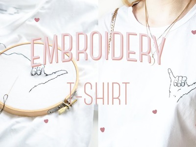 DIY Embroidery t-shirt