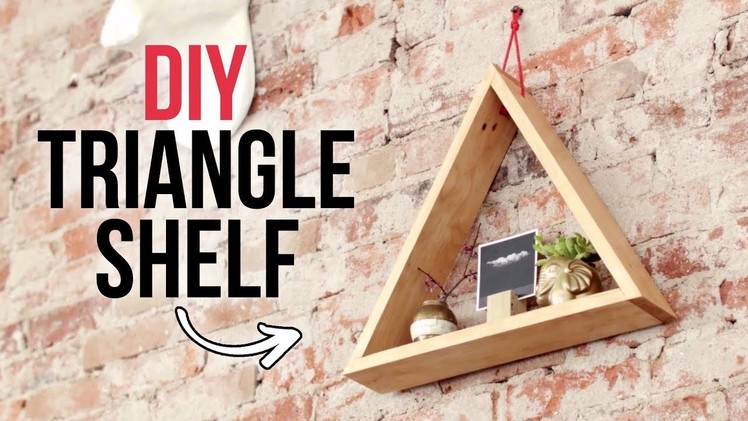 DIY Triangle Shelf - Easy Woodworking Project - HGTV Handmade