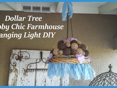 Dollar Tree Shabby Chic. Farmhouse Chandelier Hanging Light