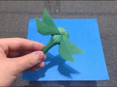 Easy Origami Dragonfly Tutorial  簡單摺紙蜻蜓教學 Origami-libélula de papel fácil #简单折纸 虫折り紙トンボの折り方