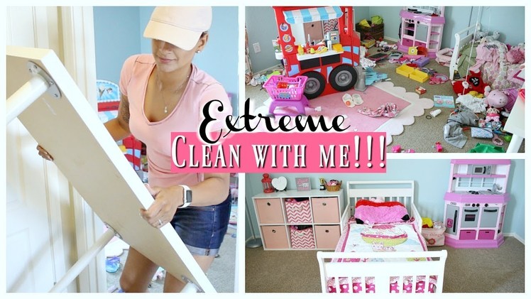 EXTREME CLEANING AND REARRANGING DAUGHTERS ROOM. ORGANIZE, DECLUTTER & CLEAN