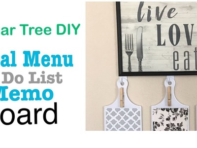 FARMHOUSE DIY DOLLAR TREE MEAL MENU PLANNER BOARD FOR KITCHEN COMMAND CENTER  Easy Less than $6