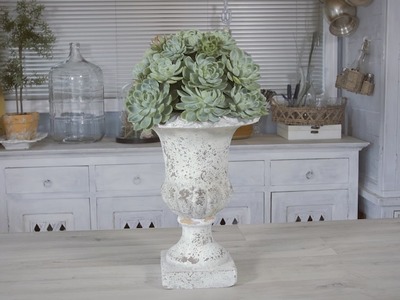 Floristry Tutorial | Round Succulent Topiary Urn Design