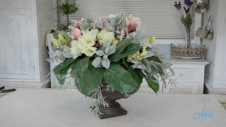 Flowers & Floristry Tutorial: Round Dining Table Artificial Arrangement