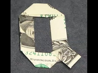 Fold Origami Dollar Bill Alphabet Letter Q