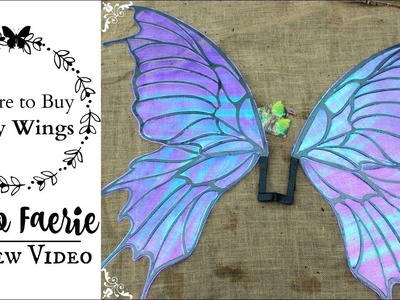 Hello Faerie Wings Review & Unboxing Video: WHERE TO BUY REALISTIC FAIRY WINGS FOR COSPLAY COSTUMES