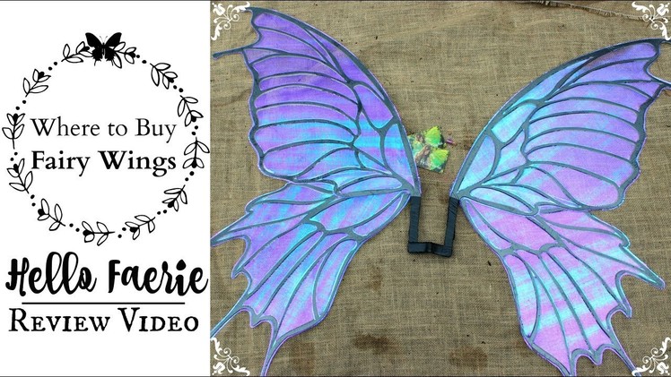 Hello Faerie Wings Review & Unboxing Video: WHERE TO BUY REALISTIC FAIRY WINGS FOR COSPLAY COSTUMES