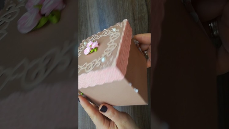 Homemade explosion box, wedding card