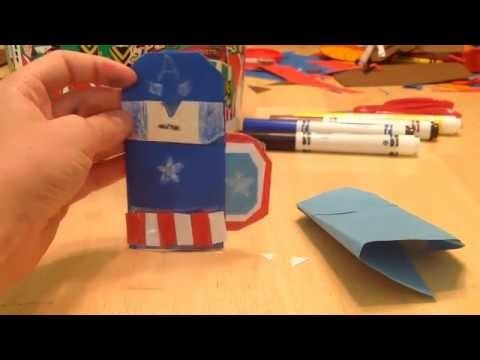 How to make an origami Captain America.