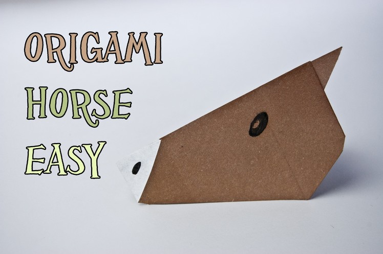 How to make an origami horse face (very easy)