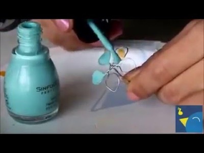 How to make flowers by using nail polish