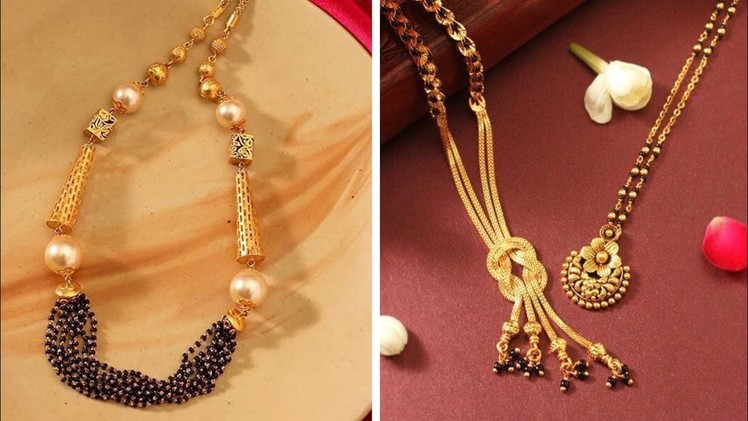 Light Weight Gold Mangalsutra Designs of 2018