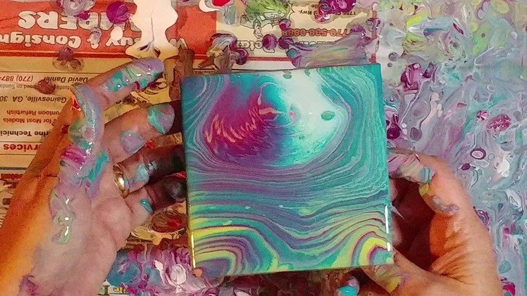 Marble Rose Acrylic Pour Coasters! (079)