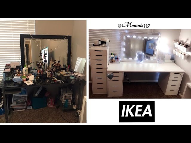 My Makeup Vanity GLOW UP! + IKEA Alex Drawers | Maria Muniz