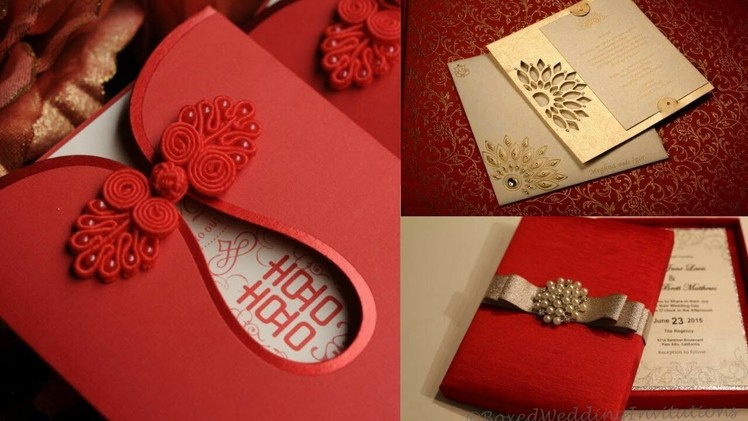 New Fashionable Wedding Cards|| Indian wedding card design
