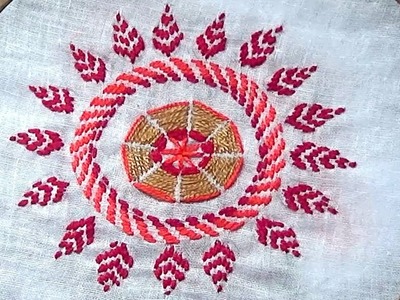 Nokshi Stitch ( Round design) নকশি সেলাই ( গোল ডিজাইন)