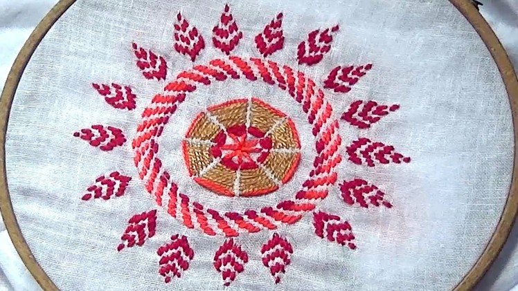 Nokshi Stitch ( Round design) নকশি সেলাই ( গোল ডিজাইন)