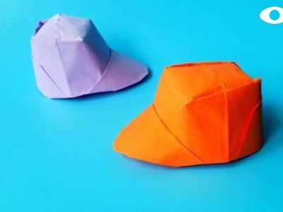 Origami Baseball Hat ????, Easy Origami Tutorial Seri