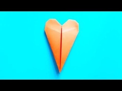 Origami Heart Big Love Bookmark ????, Easy Origami Tutorial Seri
