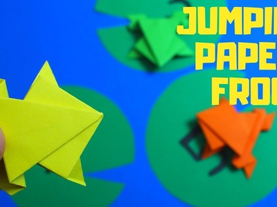 Origami Jumping Paper Frog | Fun Paper Crafts for Kids