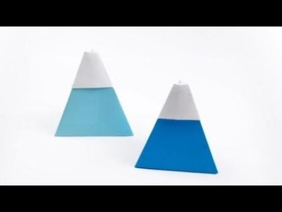 Origami Mount Fuji ????, Easy Origami Tutorial Seri