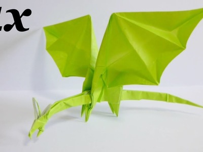 Origami Simple Dragon 折り紙 折り方 シンプルなドラゴン 【Time-Lapse.タイムラプス】