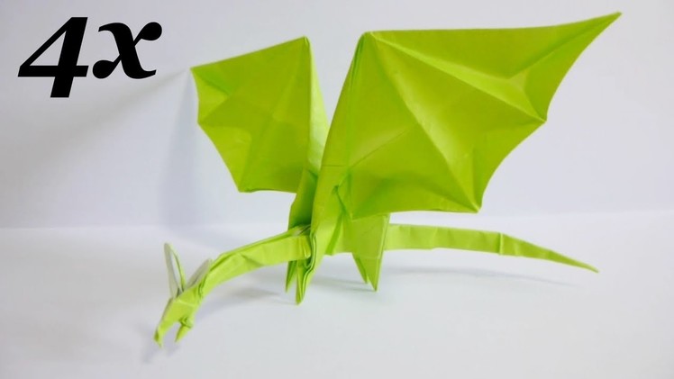 Origami Simple Dragon 折り紙 折り方 シンプルなドラゴン 【Time-Lapse.タイムラプス】
