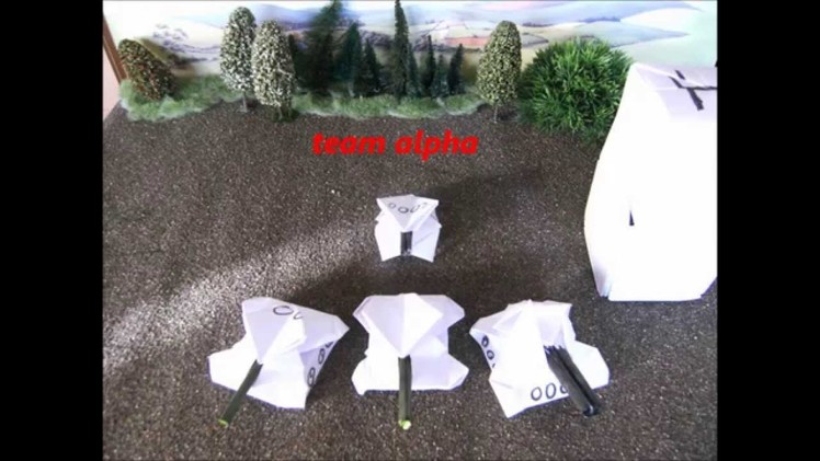 Origami tank battle