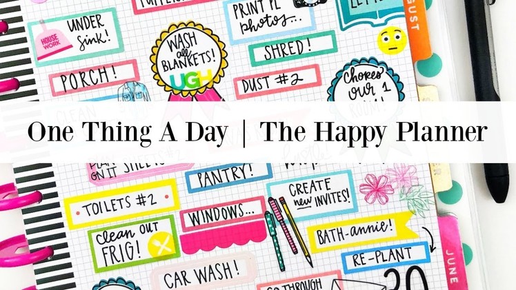Plan with Me | One Thing A Day | The Happy Planner