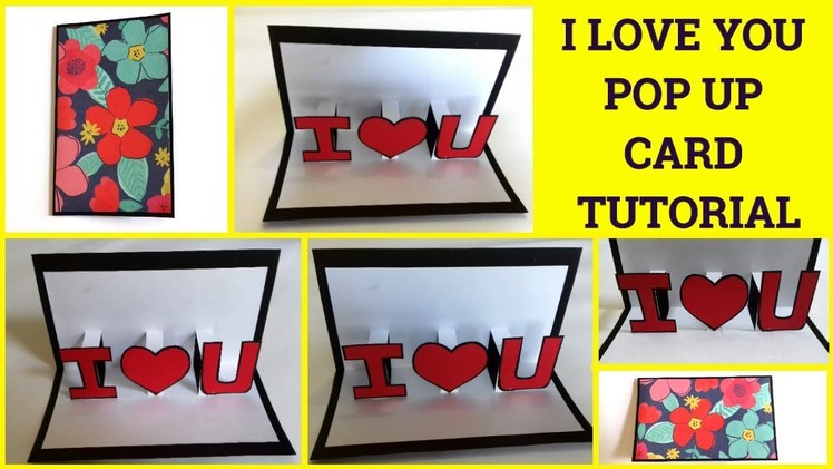 Pop Up Card Letter Tutorial For Camera Box Mini Album By Sangitaa Rawat | I Love U | Anniversary