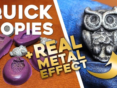 QUICK Molds and Casts in 1 HOUR OR LESS! (+ Real Metal Effect!)