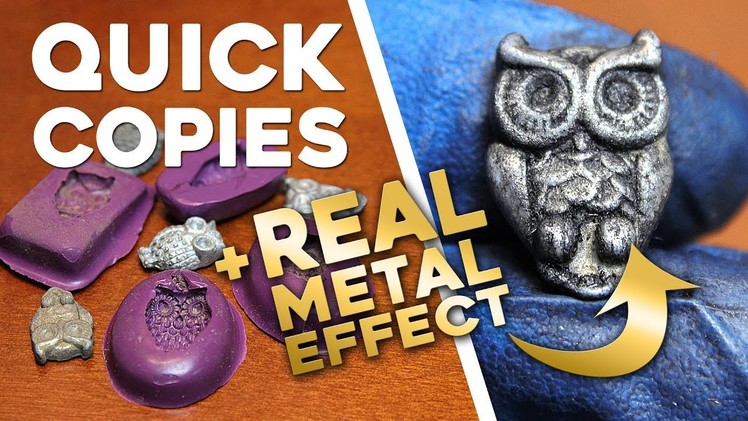 QUICK Molds and Casts in 1 HOUR OR LESS! (+ Real Metal Effect!)